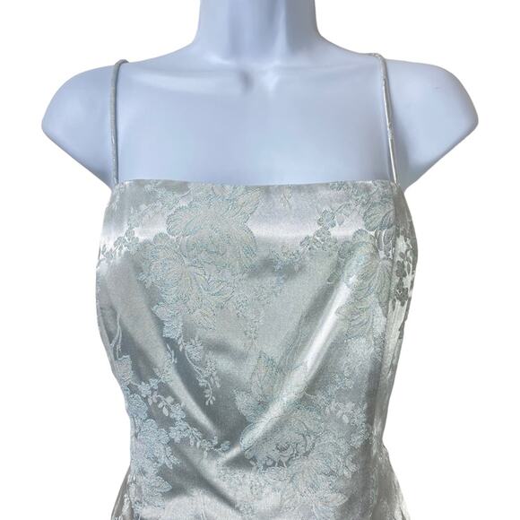 Vintage Steppin Out Formal Gown with Bolero Jacket Blue Size 13/14 Made in USA - Picture 4 of 15